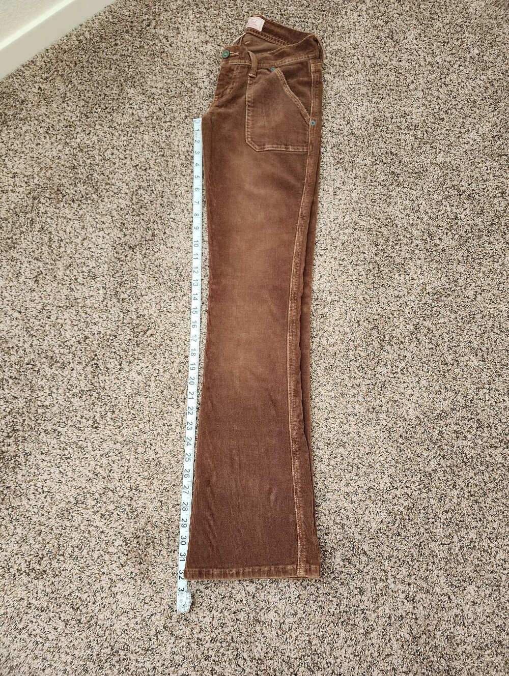 Vintage Abercrombie & Fitch Chocolate Brown Flare Pants - Picture 9 of 10
